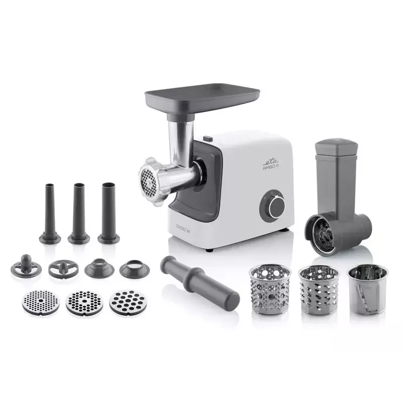 Meat grinder ETA ETA507590000, 2200 W, 2.3 kg/min, grey/white