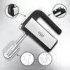 Hand mixer Adler AD 4225 — 5 speeds, turbo, 300 W, inox/silver‑black, beaters and dough hooks
