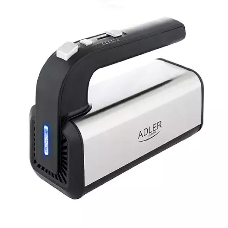 Hand mixer Adler AD 4225 — 5 speeds, turbo, 300 W, inox/silver‑black, beaters and dough hooks