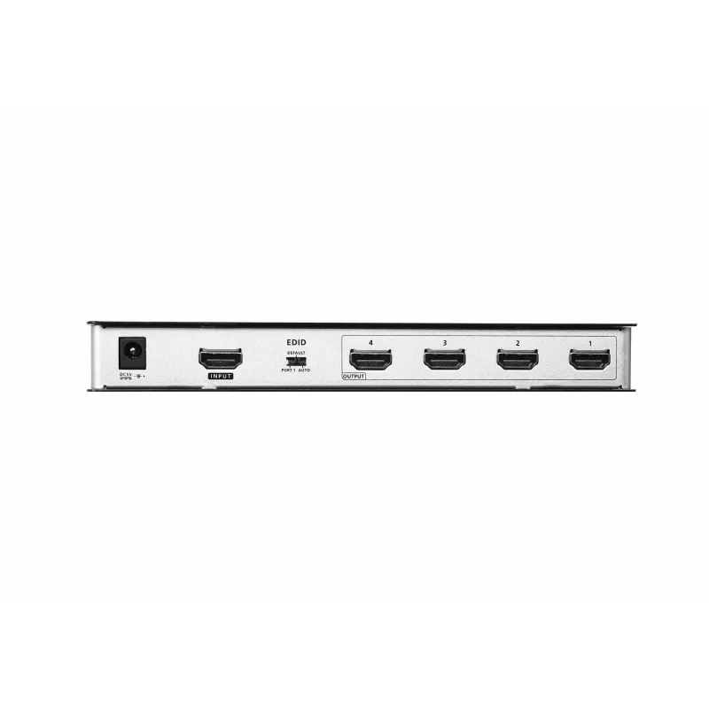 ATEN 4-Port True 4K at 60Hz (4:4:4), HDMI Splitter, HDMI, 4x HDMI, 4096 x 2160 pixels, Black, Metal, 4K Ultra HD