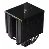 Air cooler DeepCool AK620 12 cm, dual 120 mm fans, 6 heat pipes, TDP 260 W, PWM, FDB, height 160 mm, black