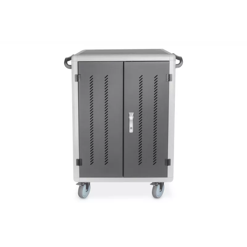 DIGITUS Charging trolley 30 charge bases, 15.6in, black 1100 x 700 x 650 mm, incl. USB, PDU, fan