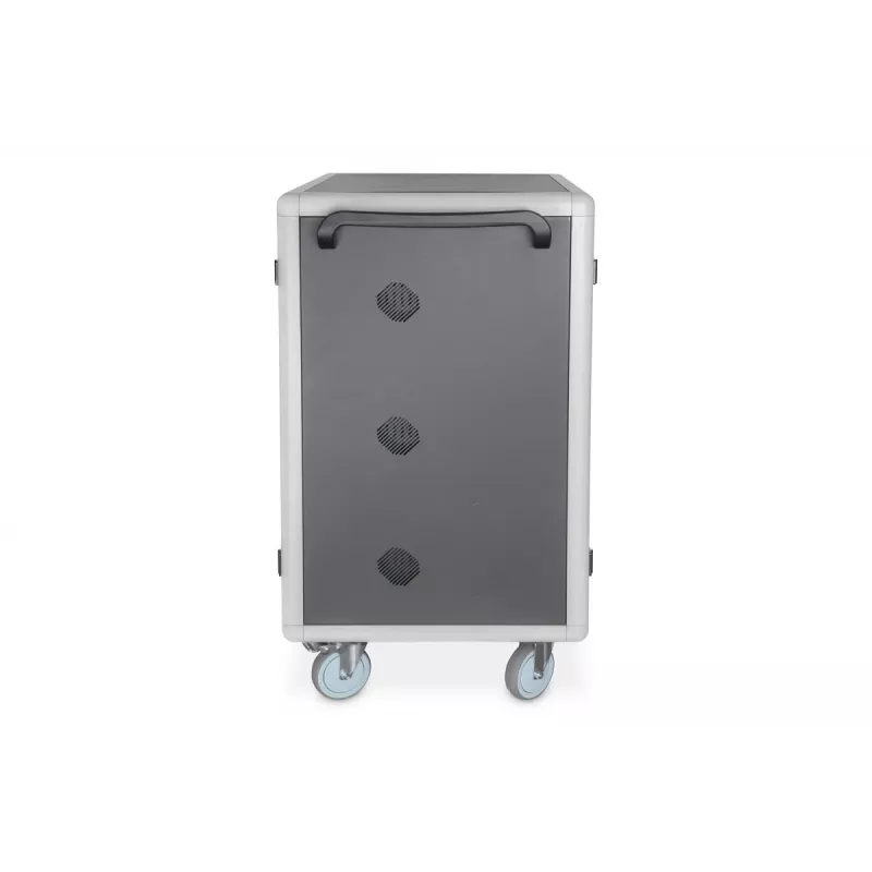 DIGITUS Charging trolley 30 charge bases, 15.6in, black 1100 x 700 x 650 mm, incl. USB, PDU, fan