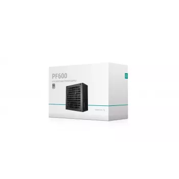 Power supply unit DeepCool PF600 600 W, ATX 2.4, 80 PLUS, 48 A on +12V, 120 mm fan, non-modular