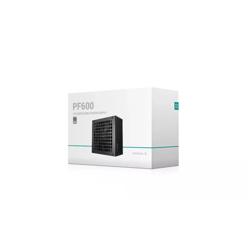 Power supply unit DeepCool PF600 600 W, ATX 2.4, 80 PLUS, 48 A on +12V, 120 mm fan, non-modular