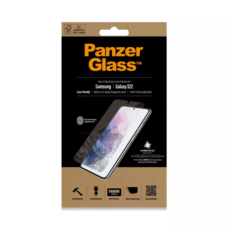 PanzerGlass ® UltraForce1 Samsung Galaxy S22 5G | Screen Protector