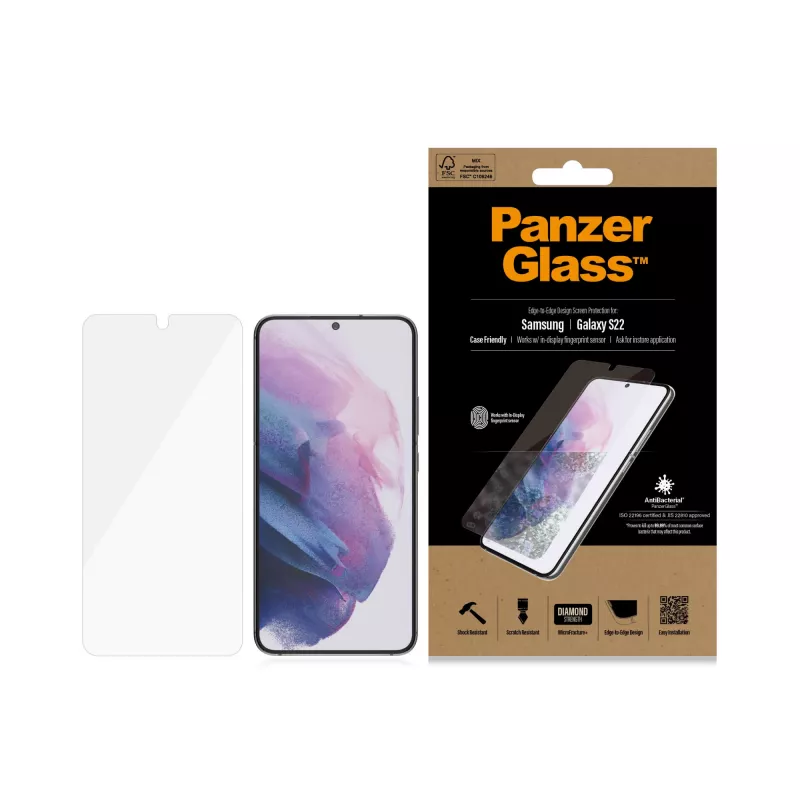 PanzerGlass ® UltraForce1 Samsung Galaxy S22 5G | Screen Protector