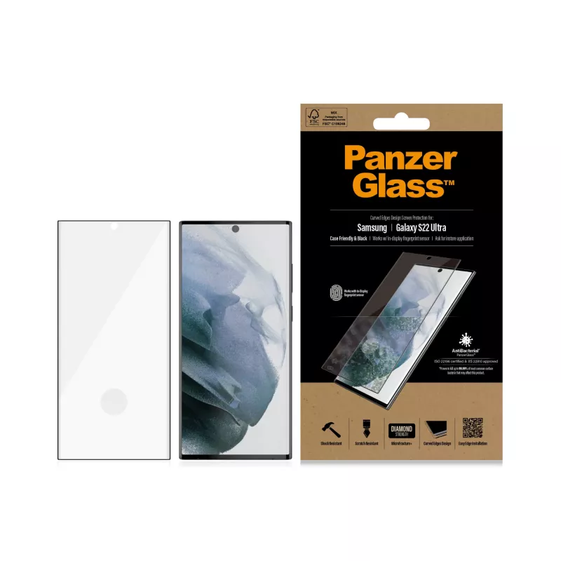 PanzerGlass ® UltraForce1 Samsung Galaxy S22 Ultra 5G | Screen Protector