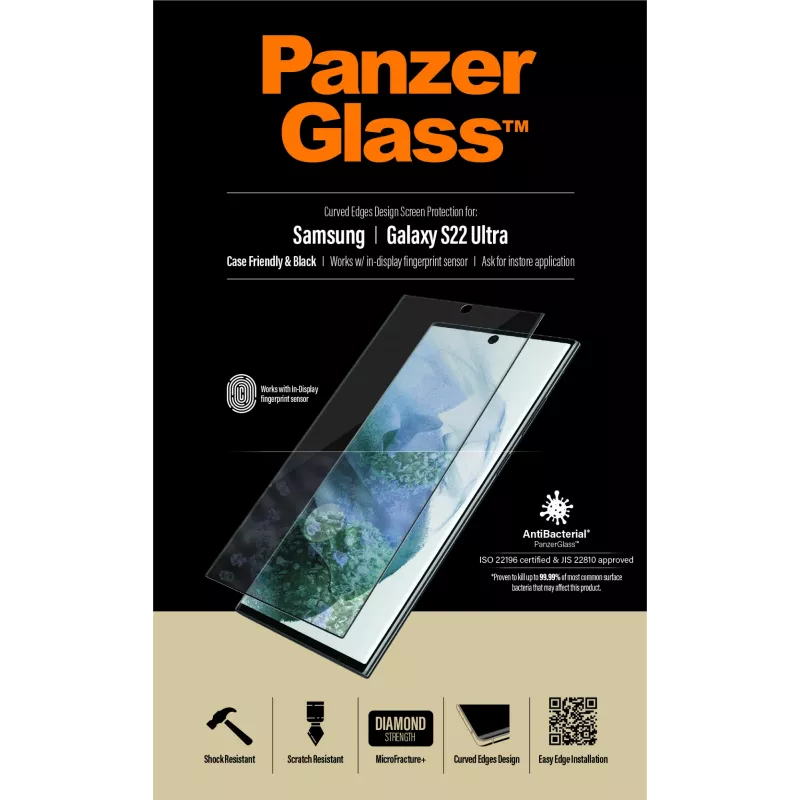 PanzerGlass ® UltraForce1 Samsung Galaxy S22 Ultra 5G | Screen Protector
