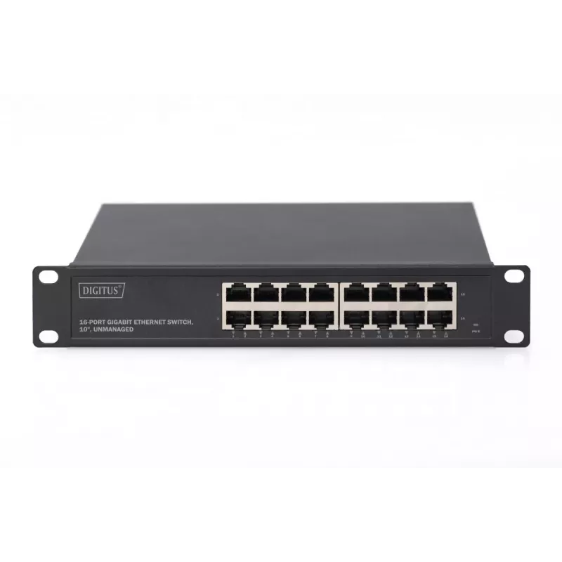 DIGITUS 16-port Gigabit Ethernet Switch 10in unmanaged