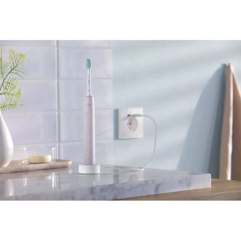 Philips Sonicare 3100 series 3100 series HX3675/15 2-pack sonic electric toothbrushes - black & pink
