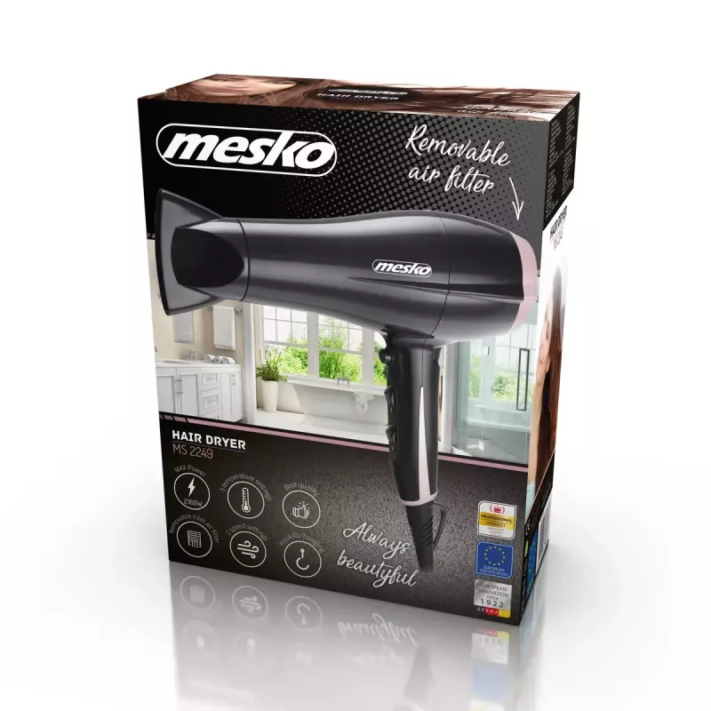 Hair Dryer Mesko MS 2249 2000 W Black/Pink