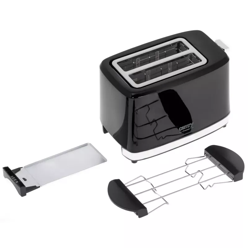 Toaster Camry Premium CR 3218 2 slice 900 W Black Silver