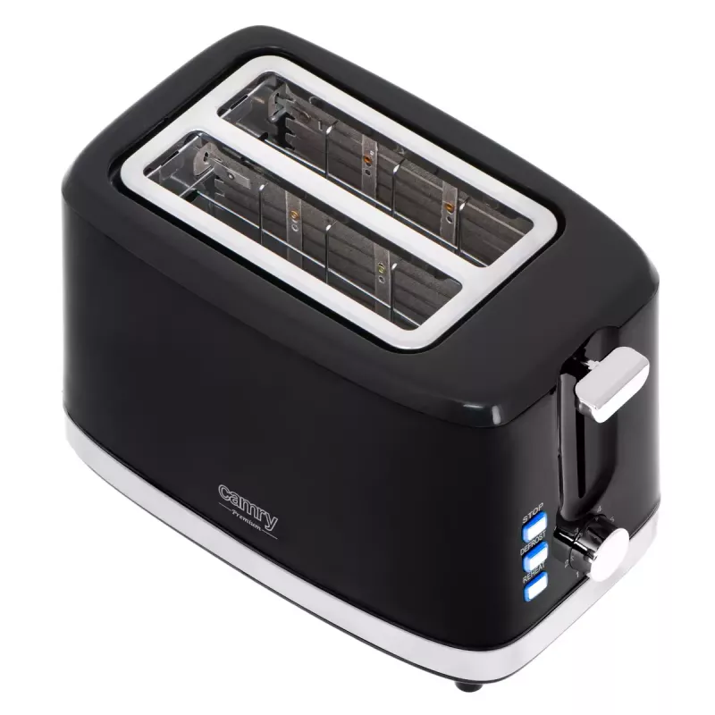 Toaster Camry Premium CR 3218 2 slice 900 W Black Silver