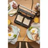 Contact Grill Adler AD 3052 rectangular steel/black, 1200 W, grate top, lockable lid