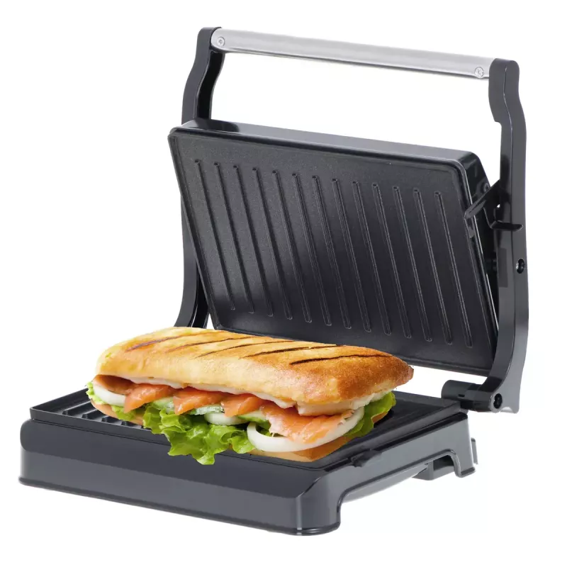 Contact Grill Adler AD 3052 rectangular steel/black, 1200 W, grate top, lockable lid