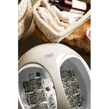 Foot bath Adler AD 2177 — infrared foot massager with heat, vibration, bubbles, 450 W, 5.6 L tank, ergonomic handle