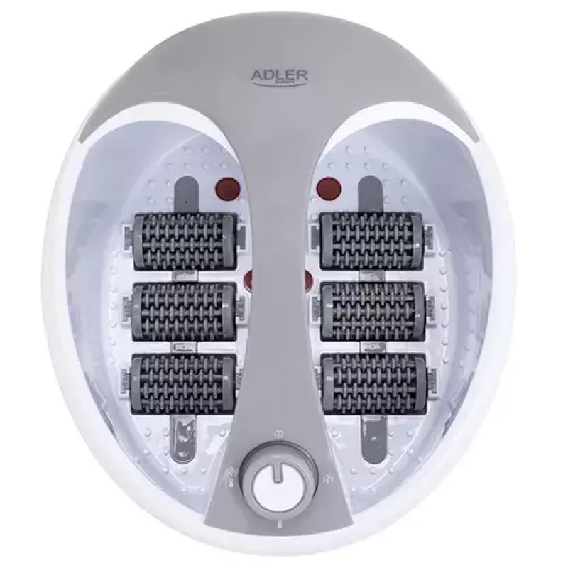 Foot bath Adler AD 2177 — infrared foot massager with heat, vibration, bubbles, 450 W, 5.6 L tank, ergonomic handle