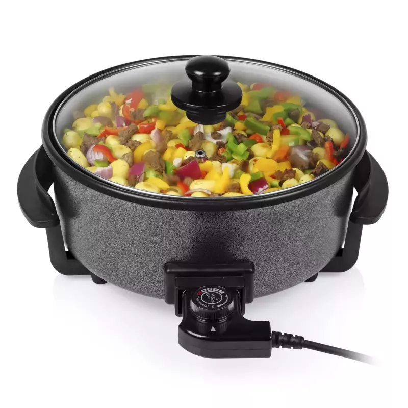 Multifunctional pan Tristar PZ-9135 XL Round Black Steel 1500W