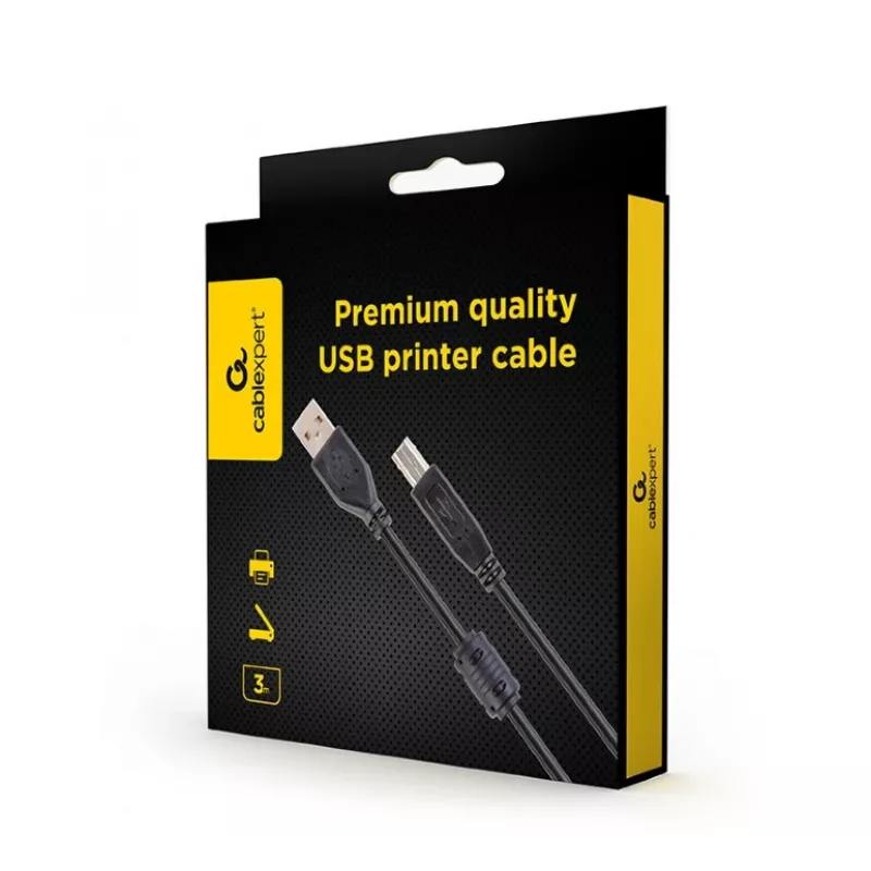 GEMBIRD USB 2.0 Printer Cable, 3m