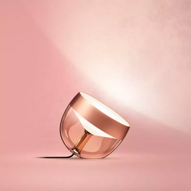 Smart table lamp Philips Hue Iris copper special edition — 1 bulb, Bluetooth and Zigbee, 100–240V, 2m cable