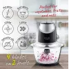 Electric food chopper Adler AD 4082, 1.2 L glass bowl, 300 W, 2 speeds, pulse, stainless steel blades
