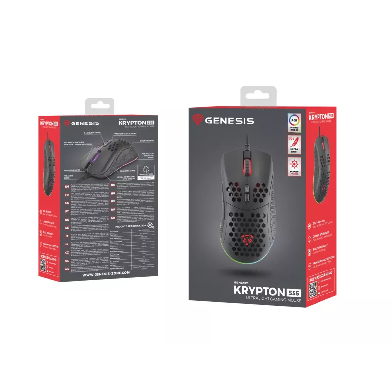 GENESIS Krypton 555 mouse Gaming Right-hand USB Type-A Optical 8000 DPI