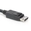 DIGITUS DisplayPort connection cable, DP M/M, 3m w/interlock, Ultra HD 8K, Vers. 1.3/1.4, black