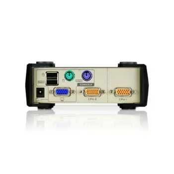 ATEN 2-Port USB - PS/2 VGA KVM Switch (KVM Cables included), 2048 x 1536 pixels, QXGA, 0.72 W, Light grey