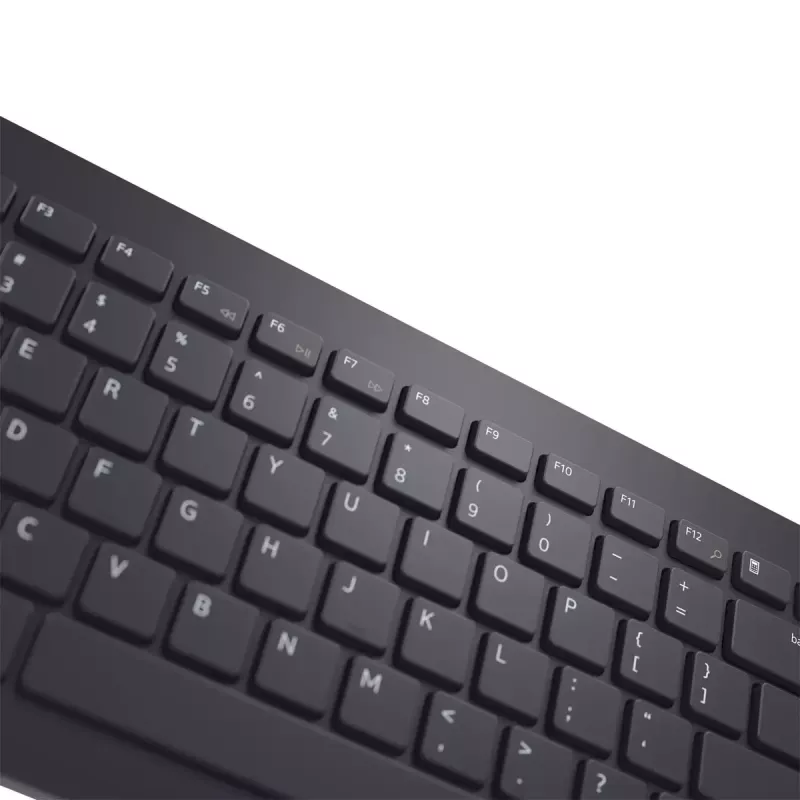Wireless keyboard and mouse set Dell KM3322W — Full-size QWERTY, RF wireless, black, office use