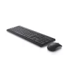 Wireless keyboard and mouse set Dell KM3322W — Full-size QWERTY, RF wireless, black, office use