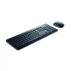 Wireless keyboard and mouse set Dell KM3322W — Full-size QWERTY, RF wireless, black, office use