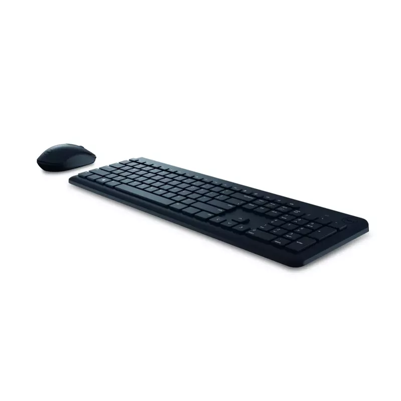 Wireless keyboard and mouse set Dell KM3322W — Full-size QWERTY, RF wireless, black, office use
