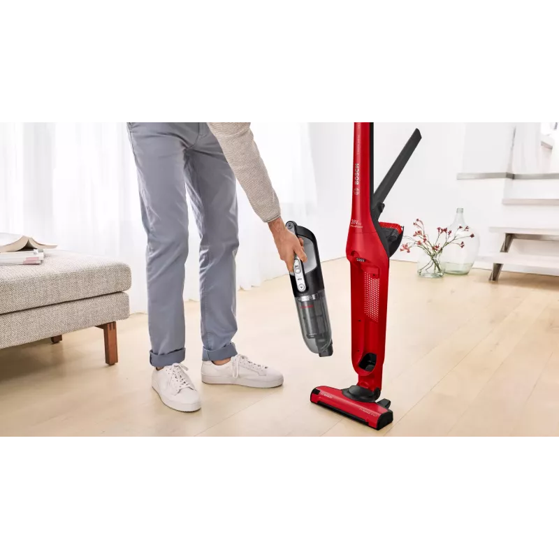 Stick vacuum Bosch Serie 4 BBH3ZOO28 — cordless 25.2 V, 0.4 L dust container, removable handheld