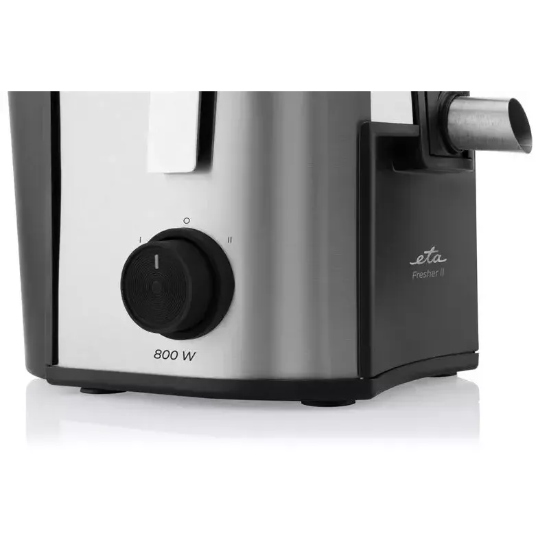 Centrifugal juicer ETA Fresher II 800 W, 0.8 L juice container, black/stainless steel