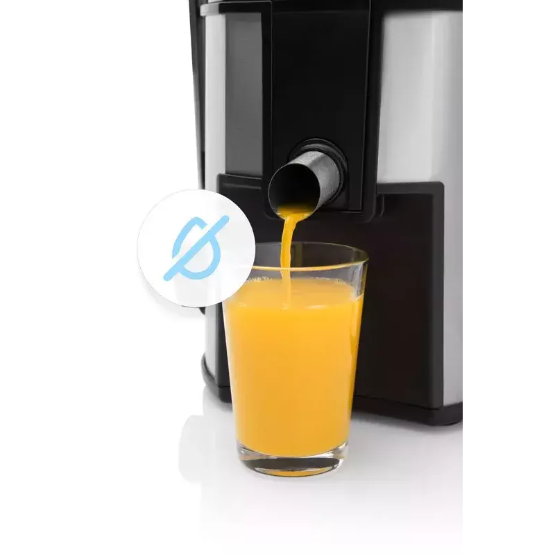 Centrifugal juicer ETA Fresher II 800 W, 0.8 L juice container, black/stainless steel