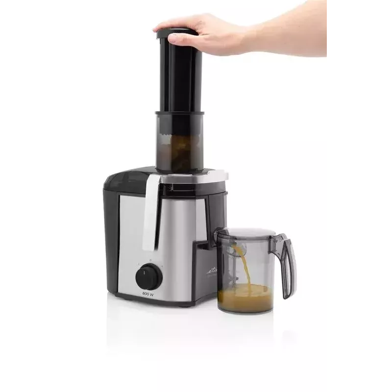Centrifugal juicer ETA Fresher II 800 W, 0.8 L juice container, black/stainless steel