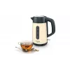 Electric kettle Bosch TWK4P437 1.7 L, 2400 W, stainless steel housing, cordless, beige/black
