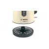 Electric kettle Bosch TWK4P437 1.7 L, 2400 W, stainless steel housing, cordless, beige/black
