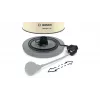 Electric kettle Bosch TWK4P437 1.7 L, 2400 W, stainless steel housing, cordless, beige/black