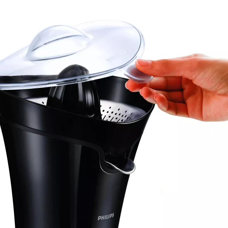 Juice press Philips Avance Collection HR2752/90, citrus juicer, 85 W, black, anti-drip, cord storage