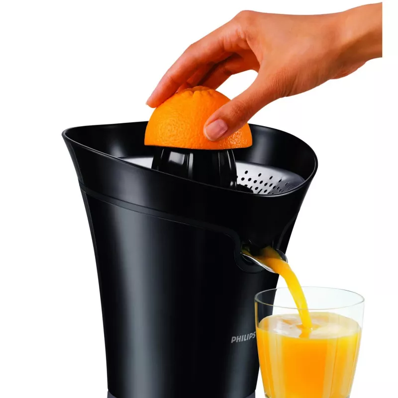 Juice press Philips Avance Collection HR2752/90, citrus juicer, 85 W, black, anti-drip, cord storage