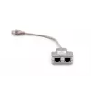 DIGITUS CAT 5e patch cable adapter 2x RJ45 female to 1x RJ45 male 0.19 m