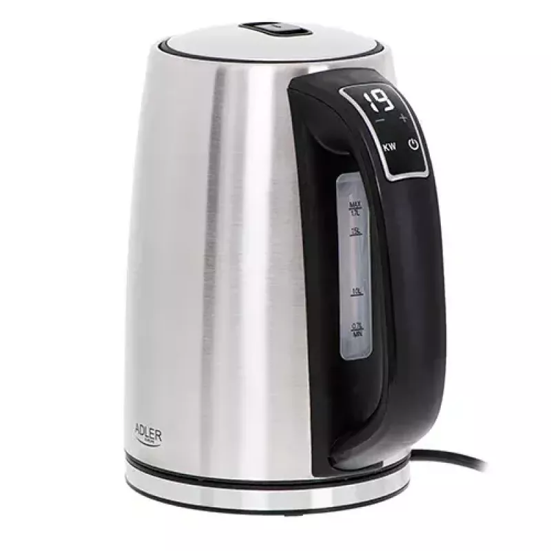 Electric kettle Adler AD 1340 1.7 L 2200 W Black Silver