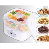 Food dehydrator Adler AD 6658, 5 trays, LCD timer 70h, 35–70°C, 230W (max 550W), white