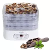 Food dehydrator Adler AD 6658, 5 trays, LCD timer 70h, 35–70°C, 230W (max 550W), white