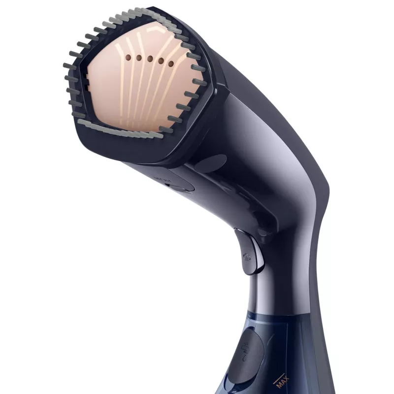 Garment steamer Philips GC810/20 — 1600 W, 0.23 L water tank, 32 g/min continuous steam, black/pink