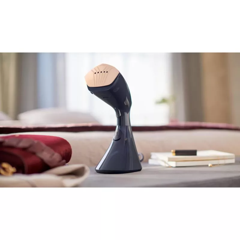 Garment steamer Philips GC810/20 — 1600 W, 0.23 L water tank, 32 g/min continuous steam, black/pink
