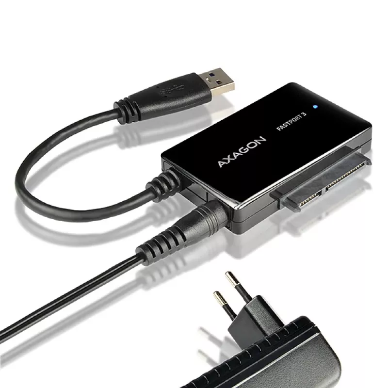 Axagon ADSA-FP3 USB 3.0 - SATA 6G adapter for connecting all SATA disks and drives.