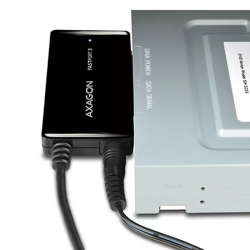 Axagon ADSA-FP3 USB 3.0 - SATA 6G adapter for connecting all SATA disks and drives.